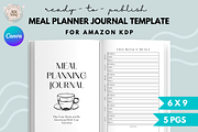 Meal Planner Template for KDP Canva, a Magazine Template by Self Publishing Magic (Thumbnail 1 of 2)