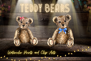 Teddy Bear Print and Clip Arts, a Decorative Illustration by Tati Bordiu (Thumbnail 4 of 4)