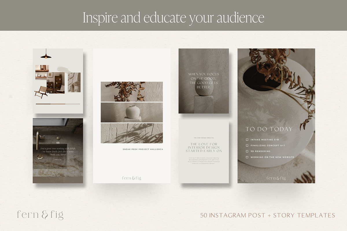 Interior Design Instagram Templates, a Social Media Template by Wonderlik Webdesign (Photo 4 of 11)