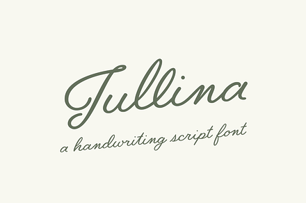 Jullina - Handwriting Script Font