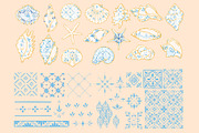 Azulejo Portuguese Shells, a Pattern Graphic by Carpet Tapete Pretzel (Thumbnail 3 of 24)