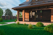 A Chalet house with a garage, an Architecture 3D Model by profdesign (Thumbnail 3 of 21)