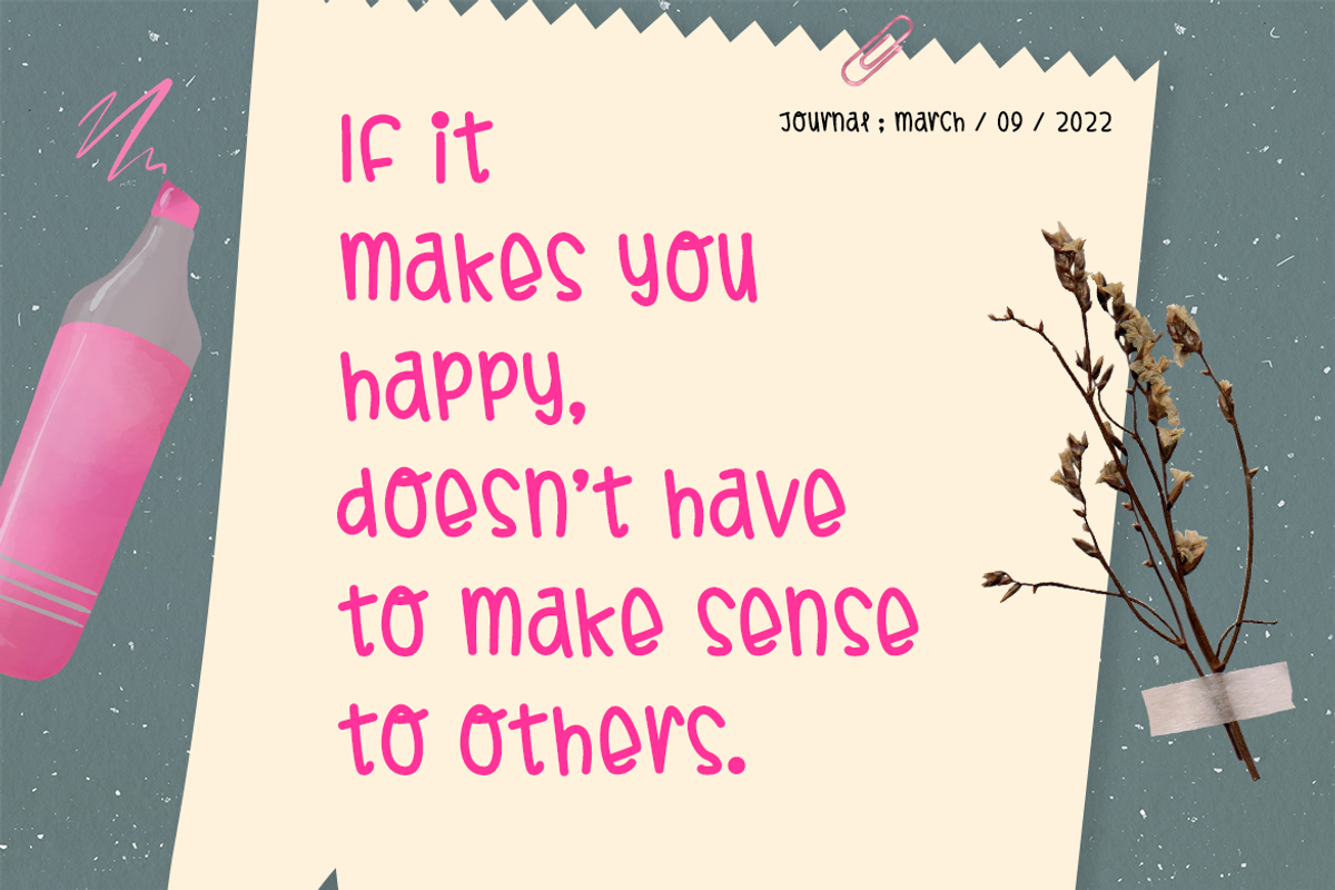 Teen Days - Diary Kids Font, a Sans Serif Font by Modestype Studio (Photo 4 of 10)