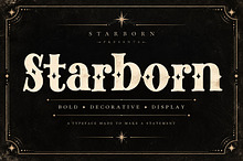 Starborn – Bold Vintage Display Font