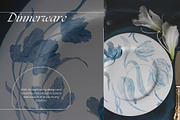 Watercolor Pattern Blue Tulips, a Pattern Graphic by MouseGrey (Thumbnail 3 of 7)