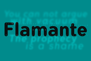 Flamante Round 8 Fonts