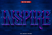 Inspire 3D editable text effect, a Layer Style Add-On by Hello Muh (Thumbnail 1 of 2)