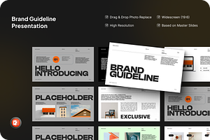 Brand Guideline PowerPoint, a Presentation Template by SquidPixey