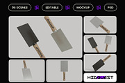 Hand Scraper Mockup, a Household Mockup by hiddemaru (Thumbnail 2 of 4)