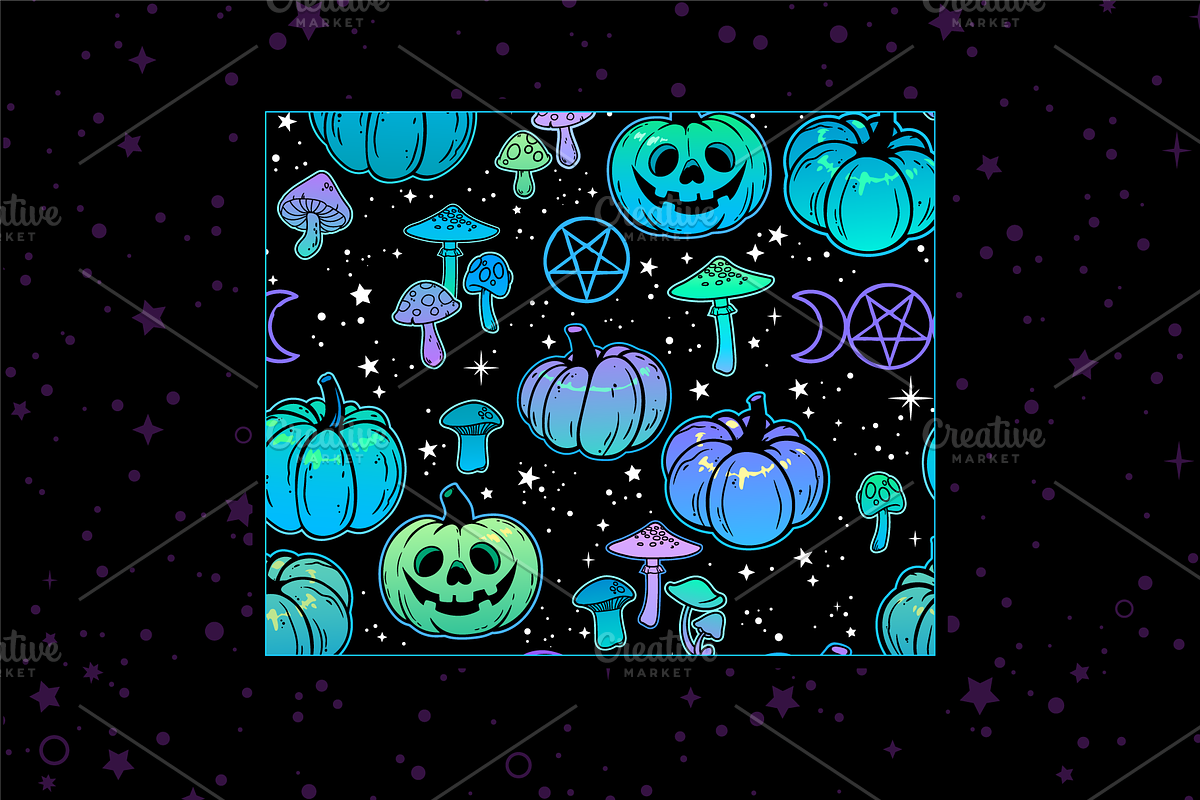 Halloween backgrounds, a Pattern Graphic by Victoria Bat (Photo 5 of 9)