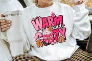 Warm and Cozy Pink Christmas PNG, a Seasonal Illustration by Creative Art (Thumbnail 3 of 3)