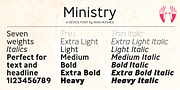 Ministry, a Sans Serif Font by Device (Thumbnail 4 of 5)