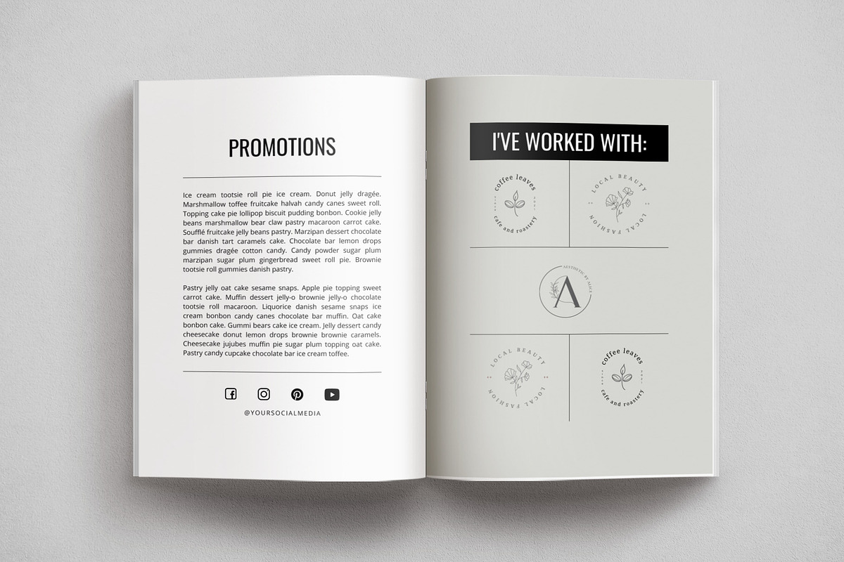 Orianna CANVA Media Kit, a Magazine Template by Gillian Sarah (Photo 3 of 10)