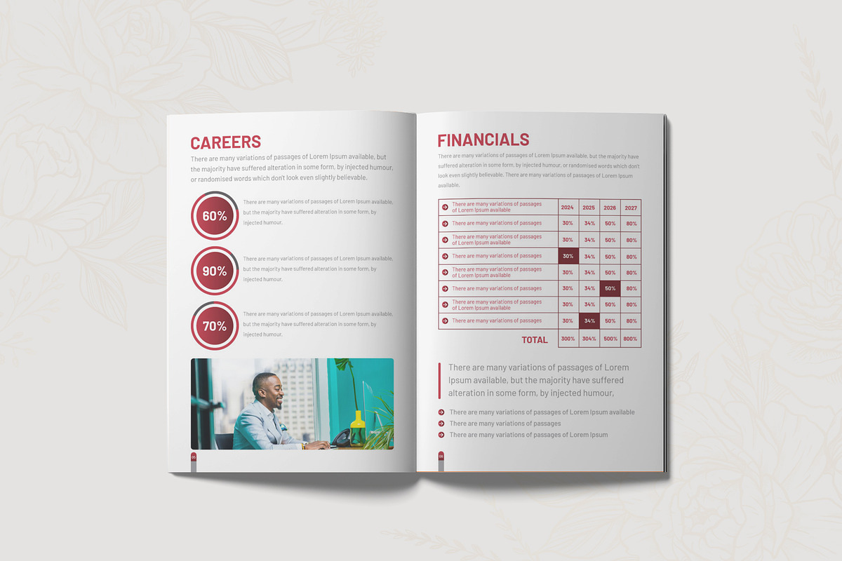 editable Brochure template layout, a Brochure Template by Kazi Hossain (Photo 5 of 6)