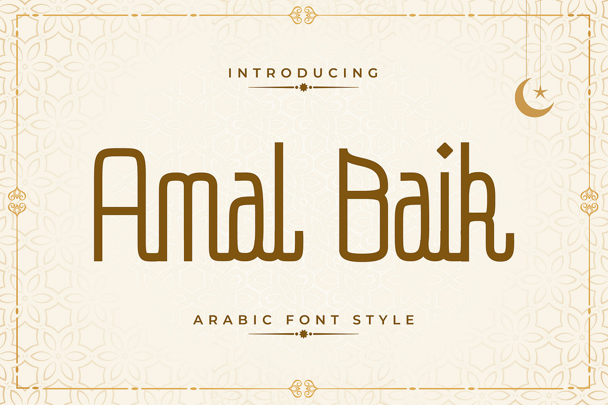 Amal Baik - Arabic Font Style, a Script Font by Typefactoryco (Photo 1 of 9)