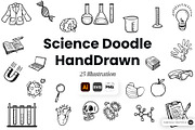Science Doodle Hand Drawn, an Object Graphic by SLAB! Design (Thumbnail 1 of 3)