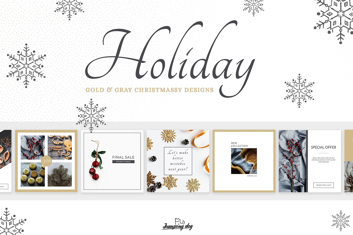 HOLIDAY Christmassy Designs, a Social Media Template by Jumping Dog (Photo 1 of 8)