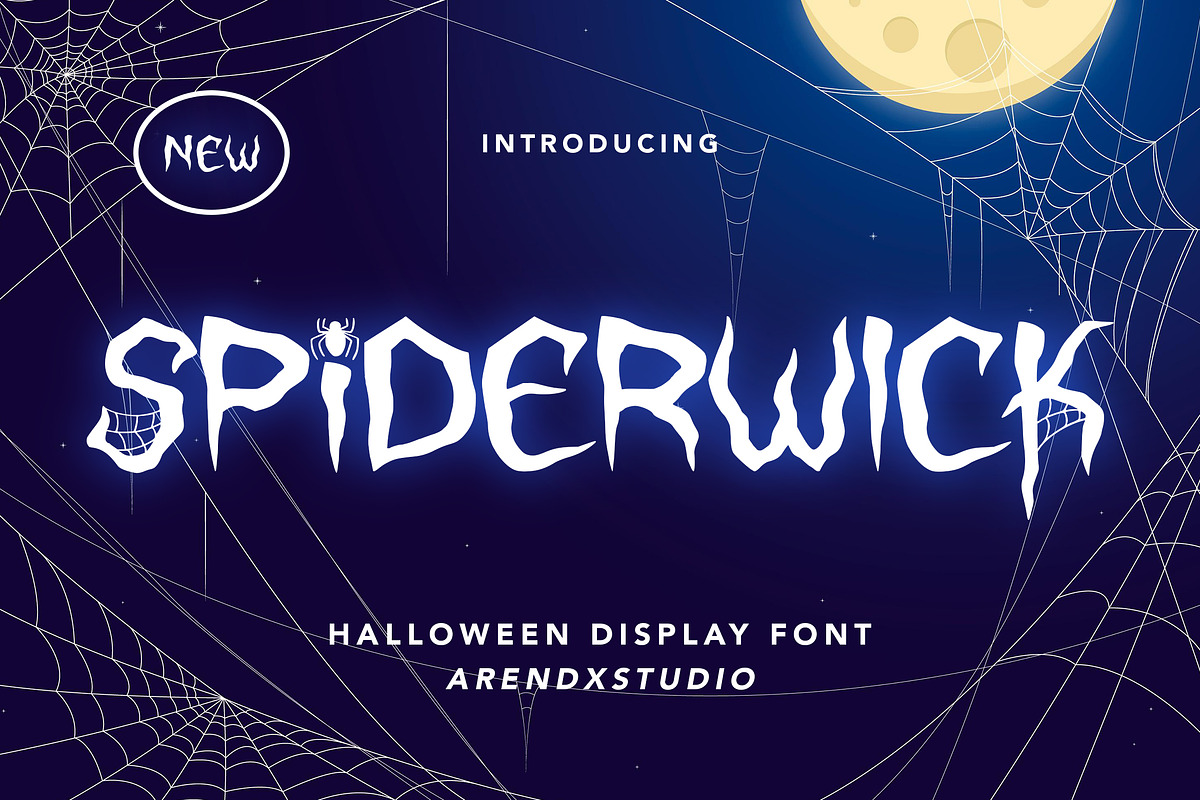Spiderwick - Halloween Display Font, a Handwritten Font by Arendxstudio (Photo 1 of 9)