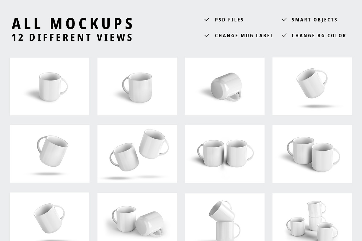 Coffee Mug Mockups, a Product Mockup by Graphicsfuel (Photo 16 of 16)