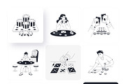 Gambling Cheater Drawing, an Outline Icon by Vectors Market (Thumbnail 7 of 11)