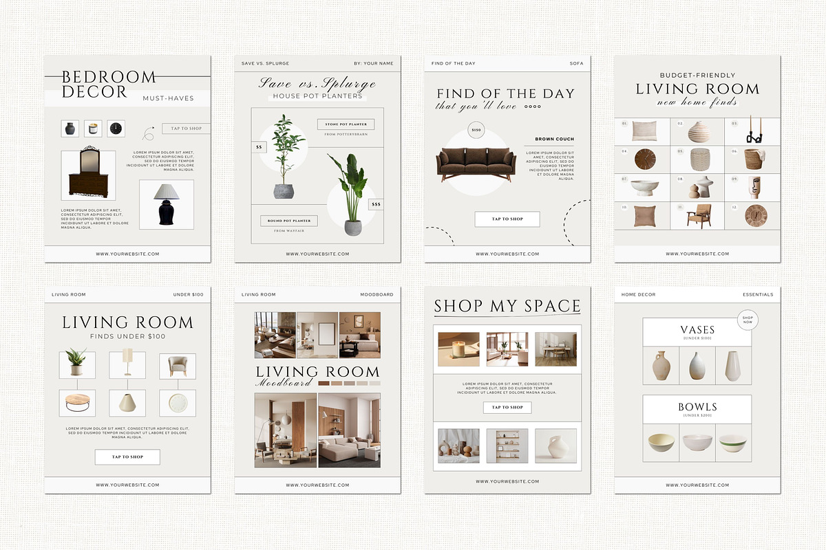 Home Decor LTK Canva Template, a Social Media Template by Deb Creative Studio (Photo 5 of 10)