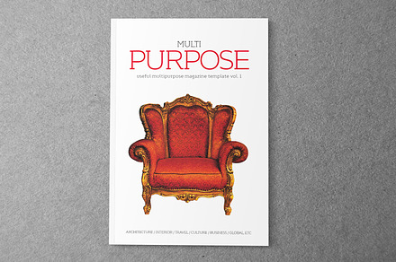 A4/Letter 40 Page Mgzn Tmplt (V.1), a Magazine Template by Shafura