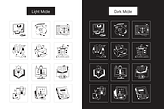 Animated E Learning Icons, a Solid Icon by Prosymbols (Thumbnail 3 of 7)