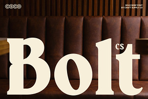 CS Bolt – Bold Serif Font, a Serif Font by Craft Supply Co.