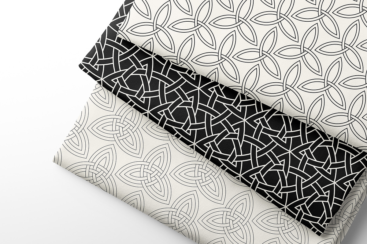 Interlacing Seamless Patterns, a Pattern Graphic by Curly_Pat (Photo 3 of 7)
