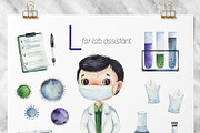 Cute Alphabet Professions. Part 1, an Object Graphic by Kate_Rina (Thumbnail 18 of 21)