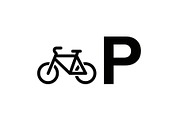 Bicycle Parking Symbol Icon Set, an Icon by musafir_fashion (Thumbnail 7 of 12)