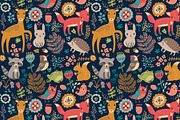 Forest. Animals and patterns, a Pattern Graphic by Anna Guz's Store (Thumbnail 4 of 5)