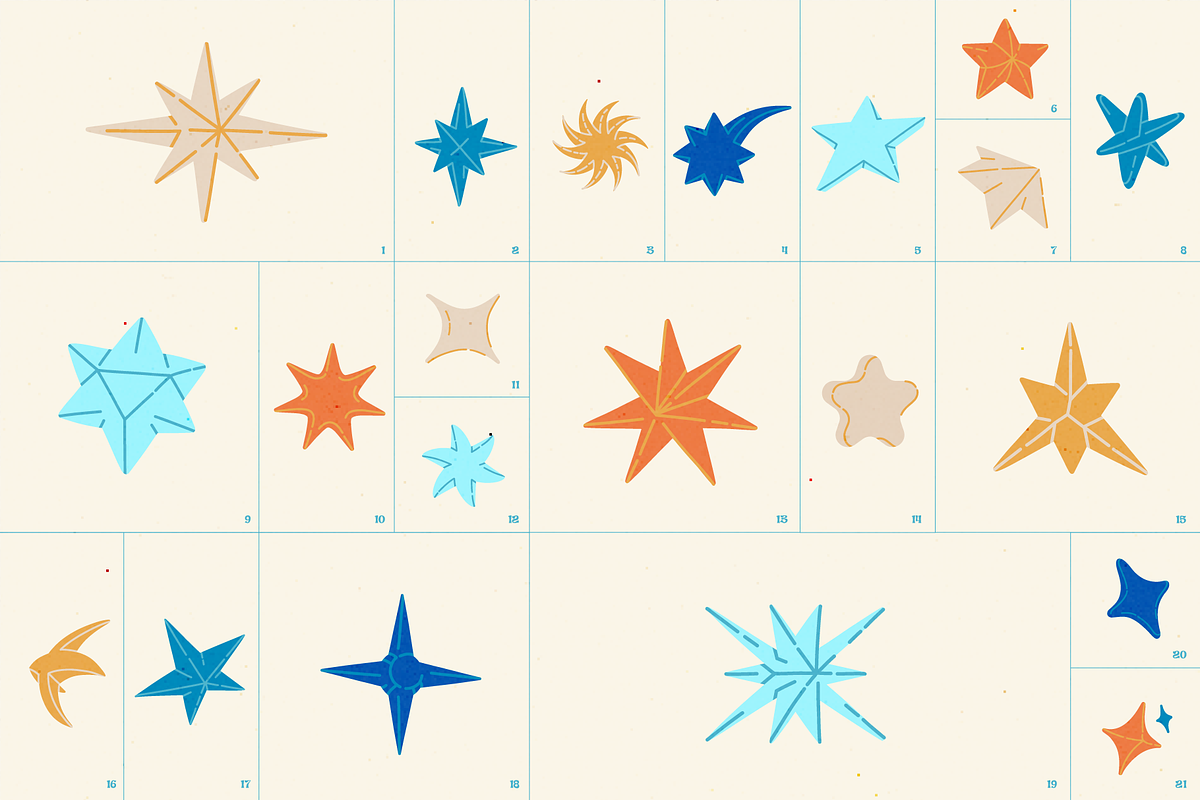 Twilight glitter. 3d vector stars, an Object Graphic by My.Ordinarty (Photo 6 of 7)