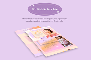 Wix Website Template Retro SMM