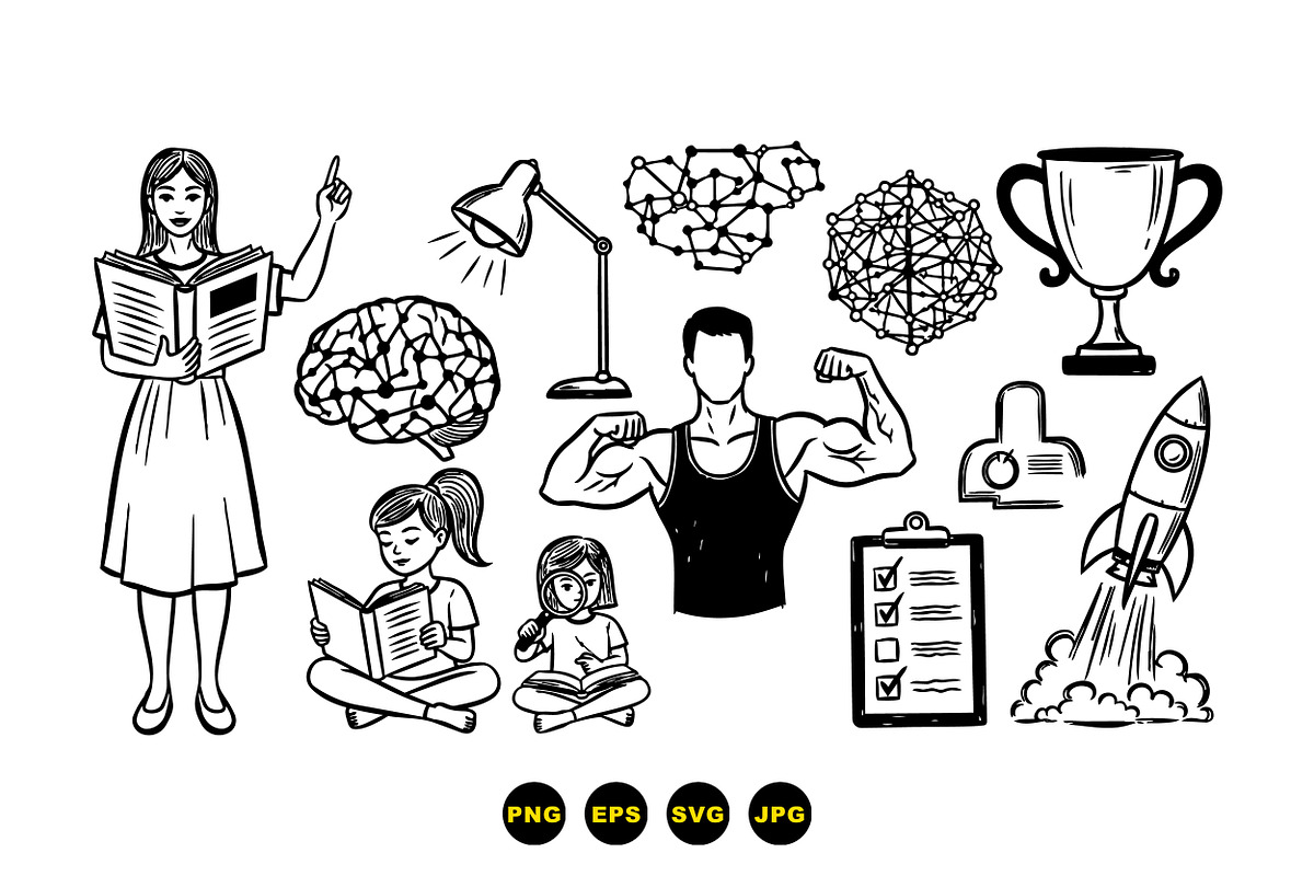 Educational Growth Concept Clipart, an Illustration by designvectx (Photo 2 of 3)