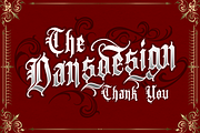 Shention Blackletter, a Blackletter Font by dansdesign (Thumbnail 8 of 8)
