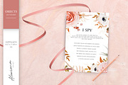 Wedding cards set blush peach & rust, an Invitation Template by Alewiena (Thumbnail 6 of 13)