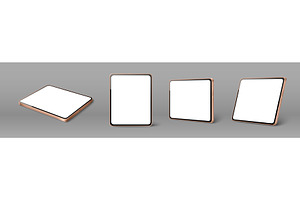 Tablet mockup set with blank white, a Technology Illustration by art PVP - market