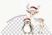 Arctic Animal Clipart Fox, Deer, a Seasonal Illustration by ClipArtCharm (Thumbnail 5 of 5)