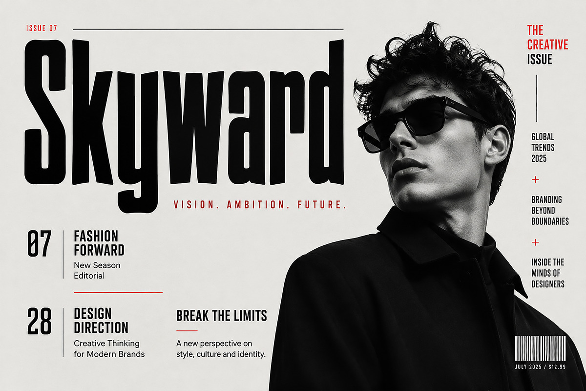 Skyward – Bold Display Typeface, a Slab Serif Font by Wow Magic (Photo 2 of 5)