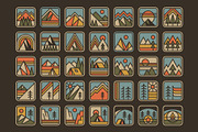 Simple Outdoor Badges, an Illustration by Firowerk (Thumbnail 6 of 7)