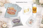 Floral Growth Quote Sublimation PNG, an Illustration by Artnoy (Thumbnail 7 of 8)