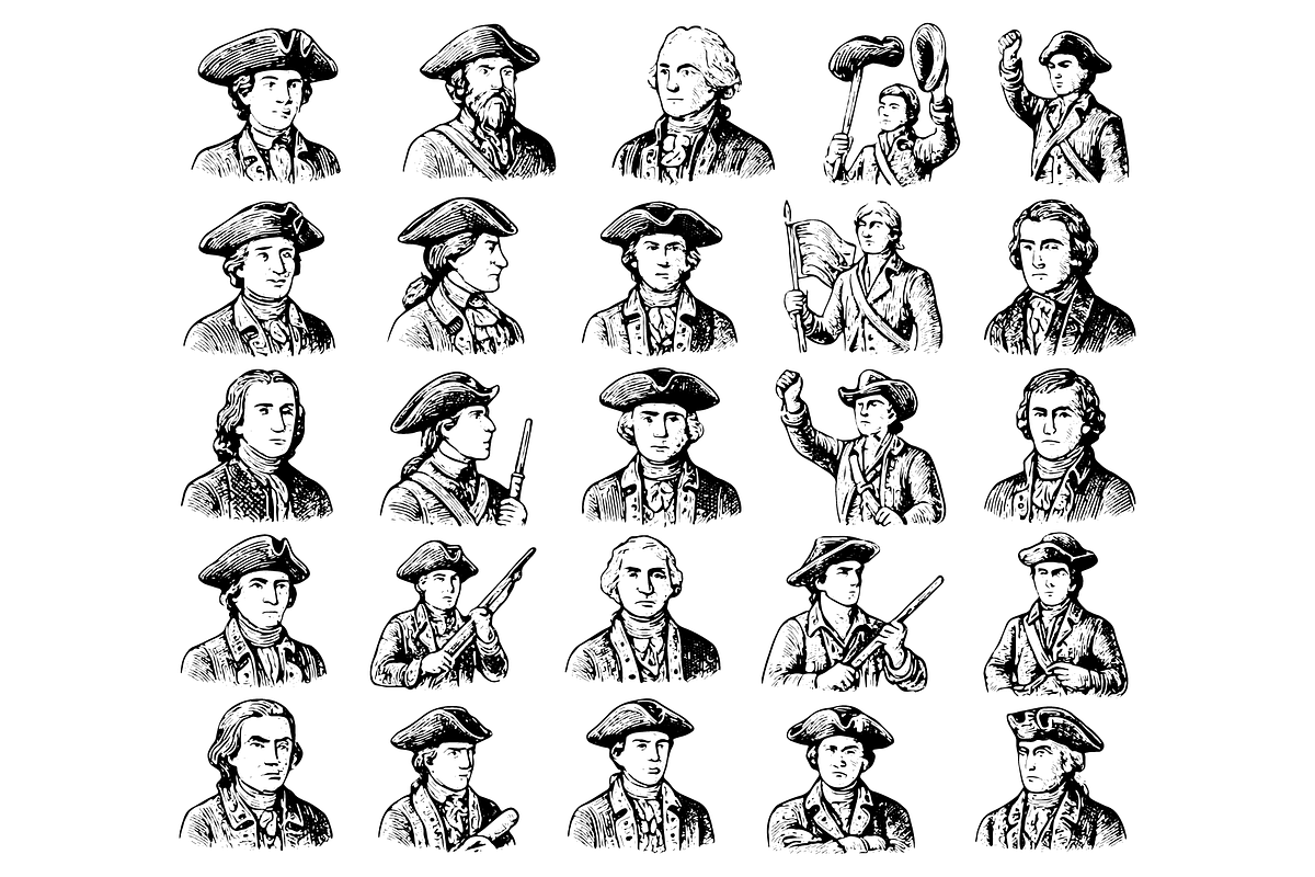 Revolutionary War Set, an Object Graphic by RT Studio (Photo 2 of 4)