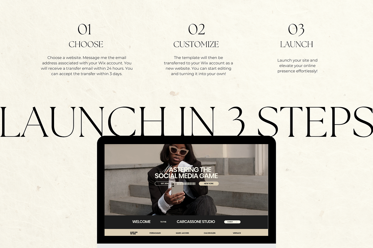 Wix Website Template Small Business, a Wix Template by Branding Babe Co. (Photo 4 of 10)