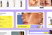 Skincare Figma Landing Page, a Landing Page Template by Supanium Studio (Thumbnail 1 of 5)