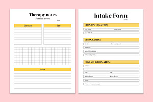 Printable Therapist Planner Canva