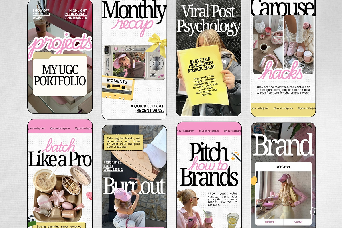 Social Media Influencer Templates, a Social Media Template by ZenSocialDesigns (Photo 4 of 9)