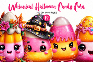 Whimsical Halloween Candy Clipart, a Seasonal Illustration by Designworld