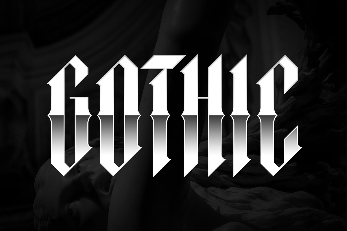 Elmwood Blackletter Display Font, a Blackletter Font by Vintage Type Company (Photo 13 of 16)