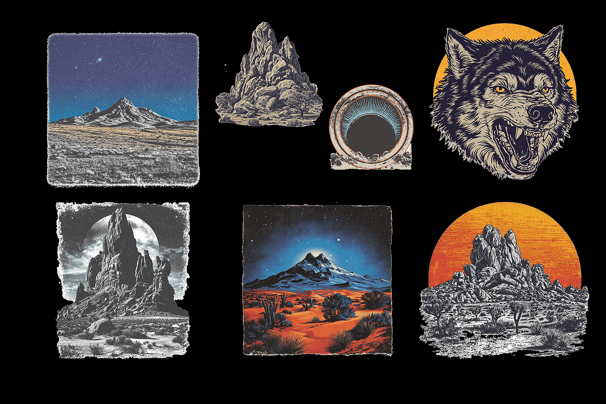 Outlaw Revival Collection, an Object Graphic by Avery Burke Creative (Photo 12 of 12)